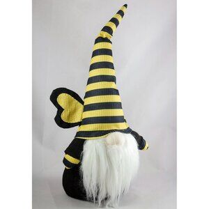 Bumble Bee Knitted Plush Gnome Figure 18 inches tall